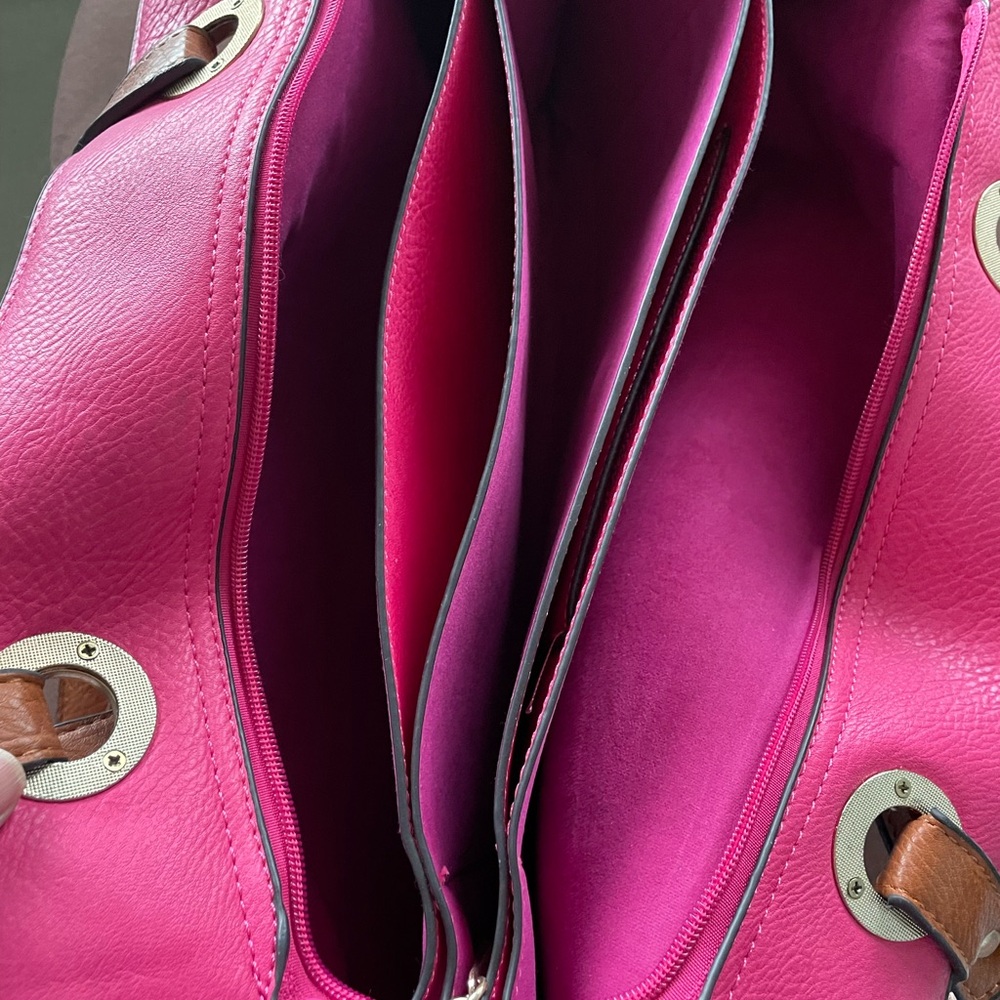 Pink Leather Tote Bag - Picture 3 of 6